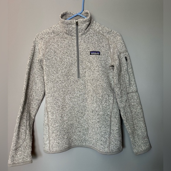 Patagonia Women's Better Sweater 1/4-Zip Fleece Pullover Heathered Gray Sz S - Picture 2 of 7